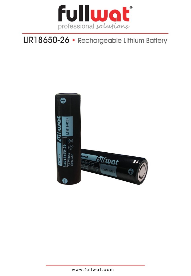 Fullwat LIR18650-26 quick start guide