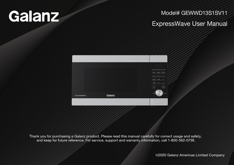 Galanz ExpressWave GEWWD13S1SV11 User manual