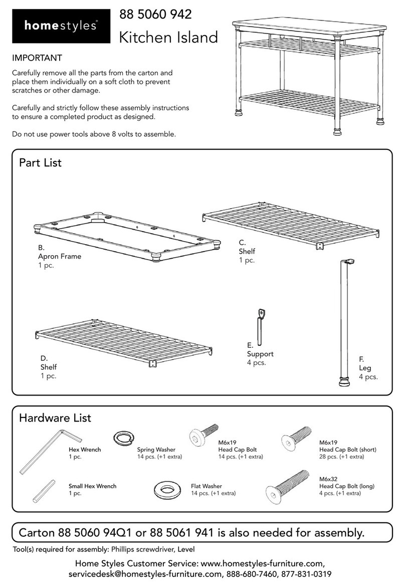 Home Styles 88 5060 942 User manual Home Styles 88 5060 942 User manual