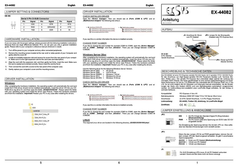 Exsys EX-44082 User manual