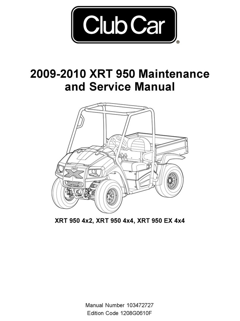 Club Car XRT 950 2009 Maintenance and service manual Club Car XRT 950 2009 Maintenance and service manual