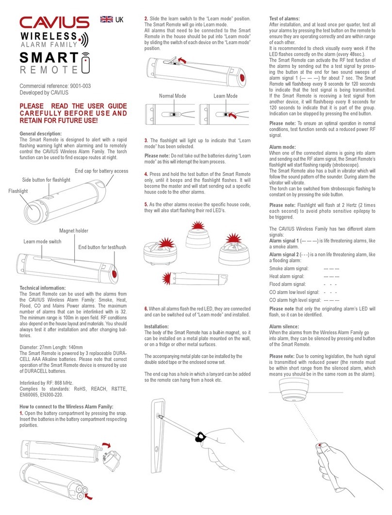 Cavius 9001-003 User manual