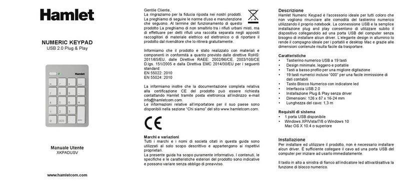 Hamlet XKPADUSV user manual