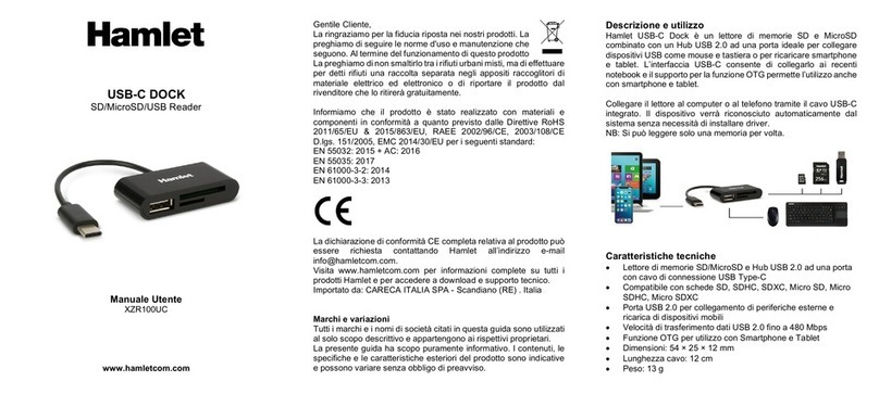 Hamlet XZR100UC user manual