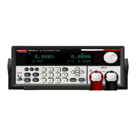 Tektronix KEITHLEY 2380-500 quick start guide
