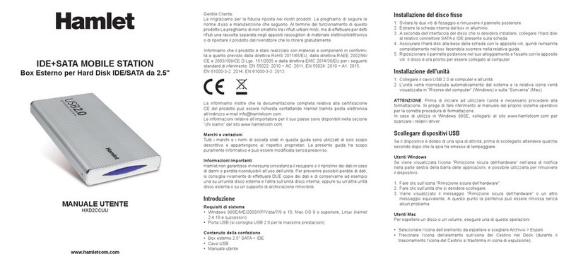 Hamlet HXD2CCUU User manual