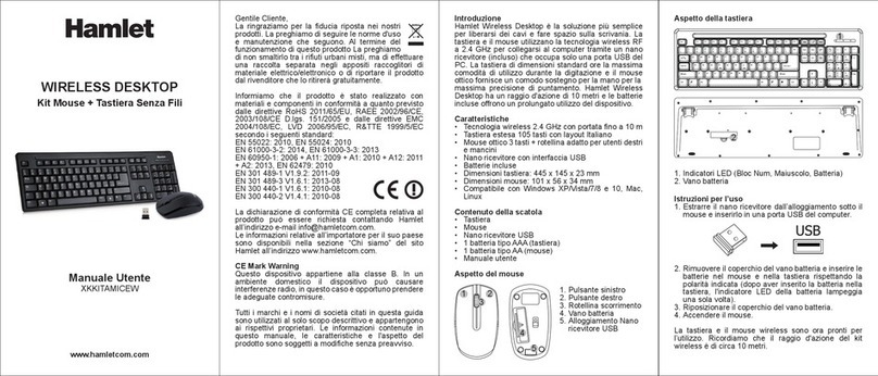 Hamlet XKKITAMICEW user manual