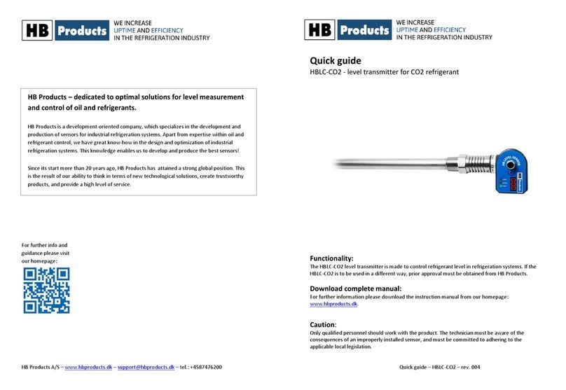 HB Products HBLC-CO2 quick guide