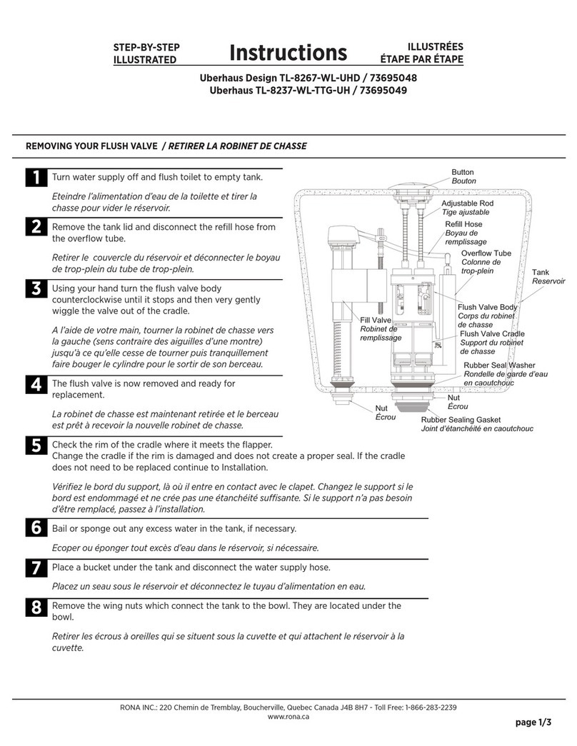 Rona Uberhaus Design TL-8267-WL-UHD instructions