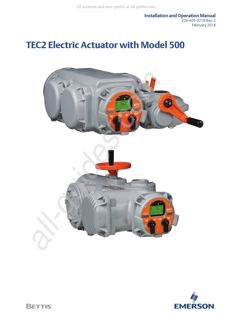 Emerson Bettis TEC2 User manual