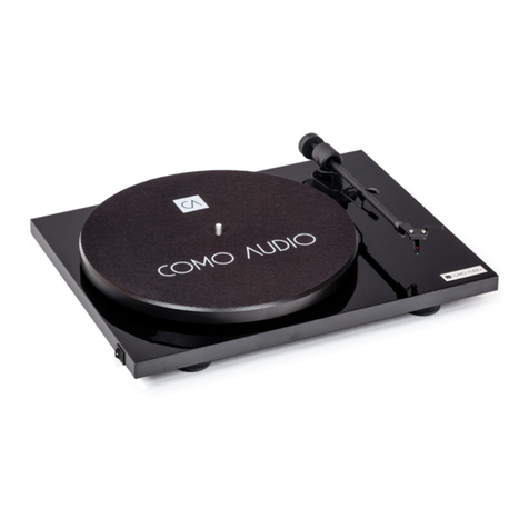 COMO AUDIO Turntable Analog user manual