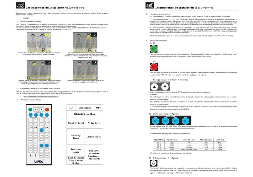 Jiso 05200-9884-01 installation instructions