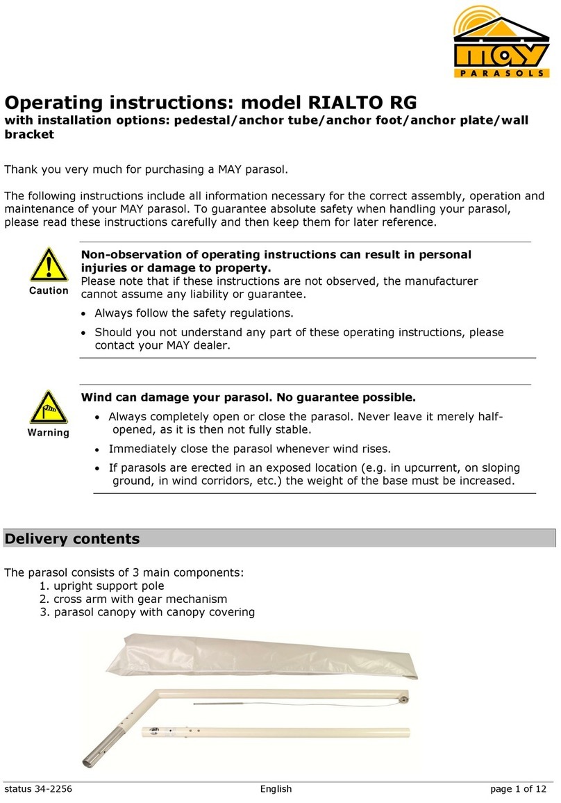 MAY RIALTO RG operating instructions