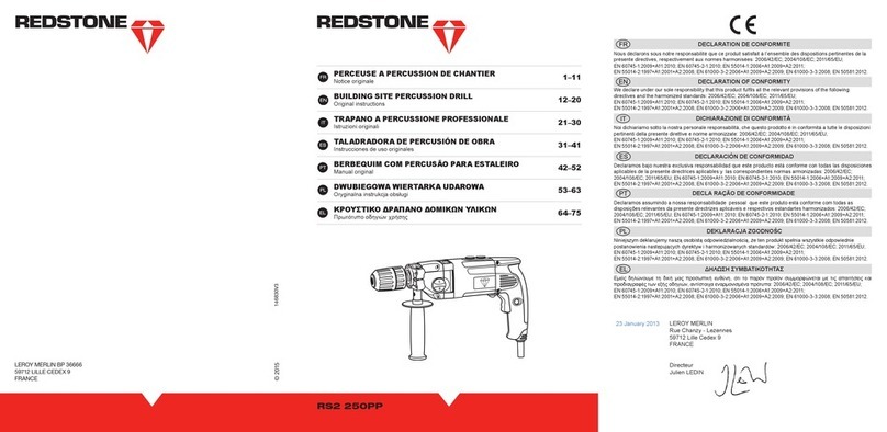Red Stone RS2 250PP Original instructions