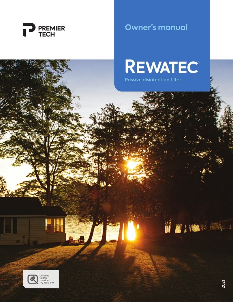 PREMIER TECH Rewatec Ecoflo EC-2.8 User manual