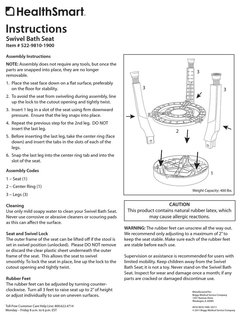 HealthSmart 522-9810-1900 instructions