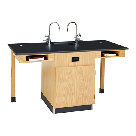 DIVERSIFIED WOODCRAFTS STUDENT SERVICE ISLAND-SINGLE C2510K Series User manual