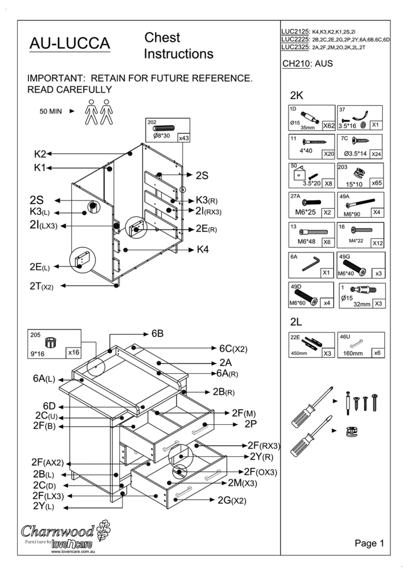 Lovencare Charnwood AU-LUCCA LUC2125 instructions Lovencare Charnwood AU-LUCCA LUC2125 instructions