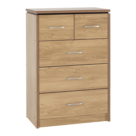 Seconique Furniture NORDIC 3+2 DRAWER CHEST Assembly instructions Seconique Furniture NORDIC 3+2 DRAWER CHEST Assembly instructions