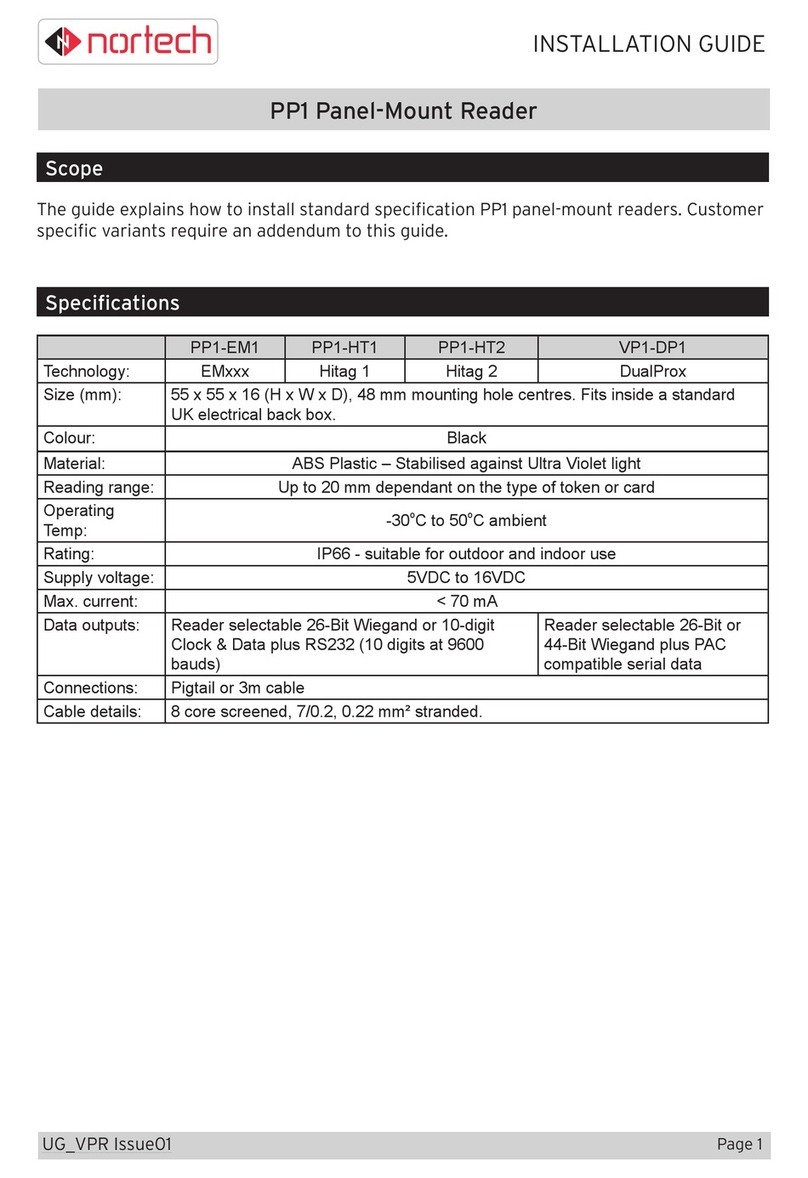 Nortech PP1 installation guide