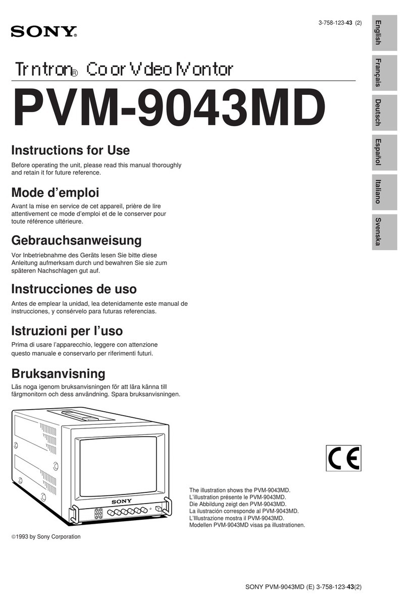 Sony PVM-9043MD User manual