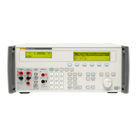 Fluke Calibration 5080A Use and care manual