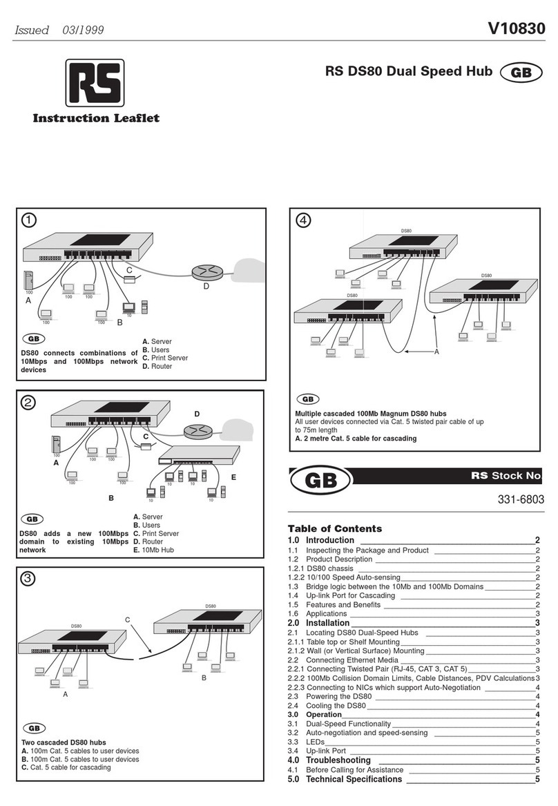 RS DS80 Instruction leaflet