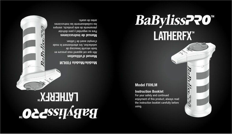 BaByliss PRO LATHERFX FXHLM Instruction booklet
