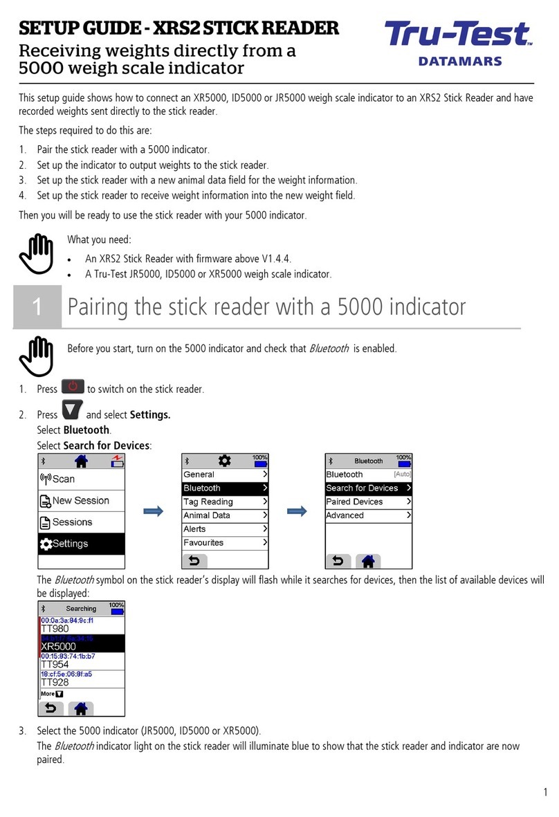 Tru-Test XRS2 Stick Reader Setup guide