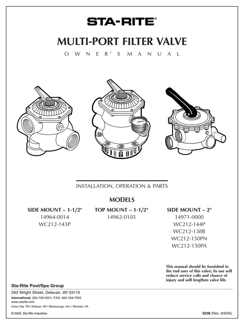 STA-RITE WC212-143P User manual