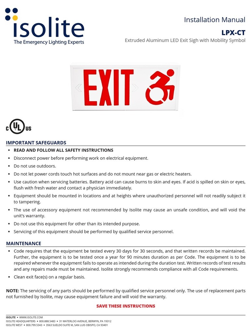 Isolite LPX-CT installation manual