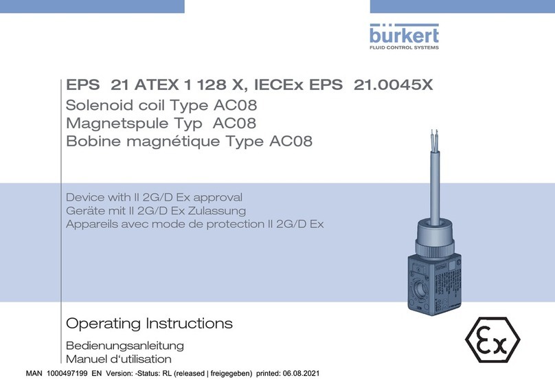 Burkert AC08 operating instructions