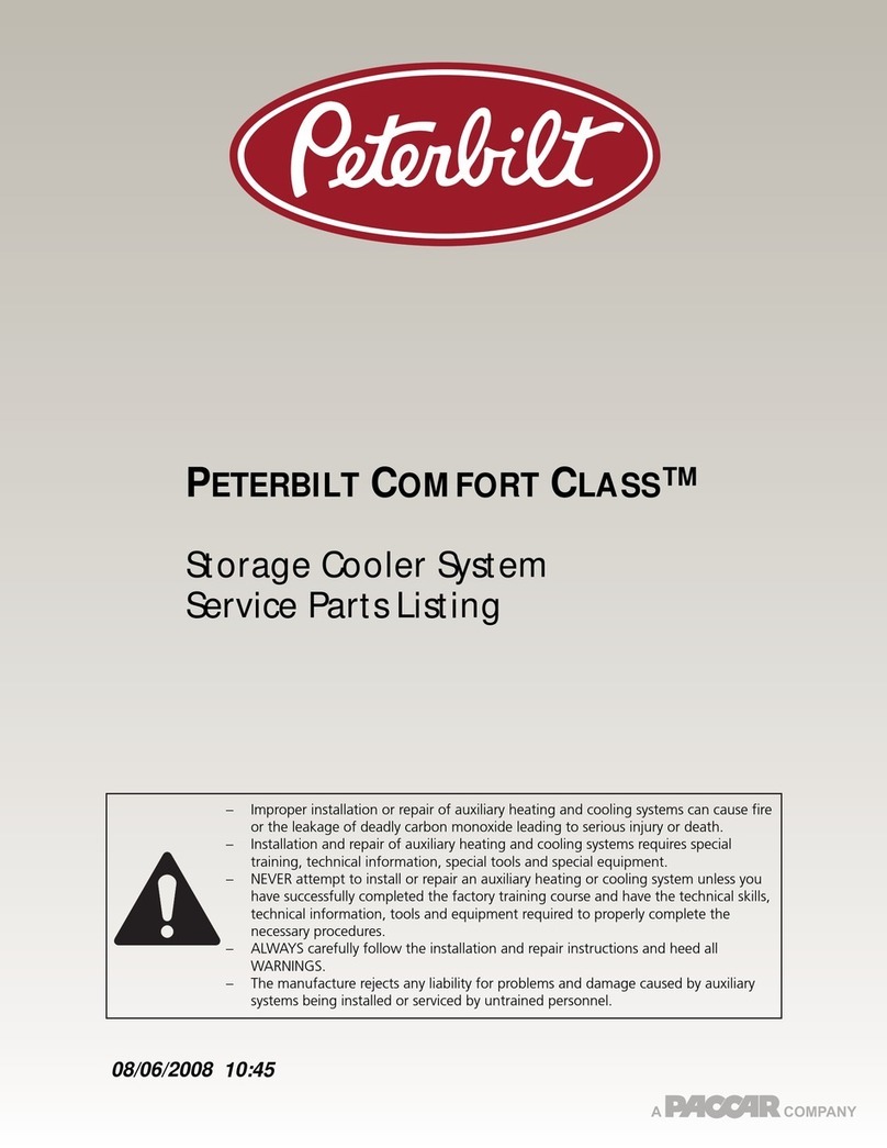Paccar Peterbilt COMFORT CLASS Service parts list Paccar Peterbilt COMFORT CLASS Service parts list