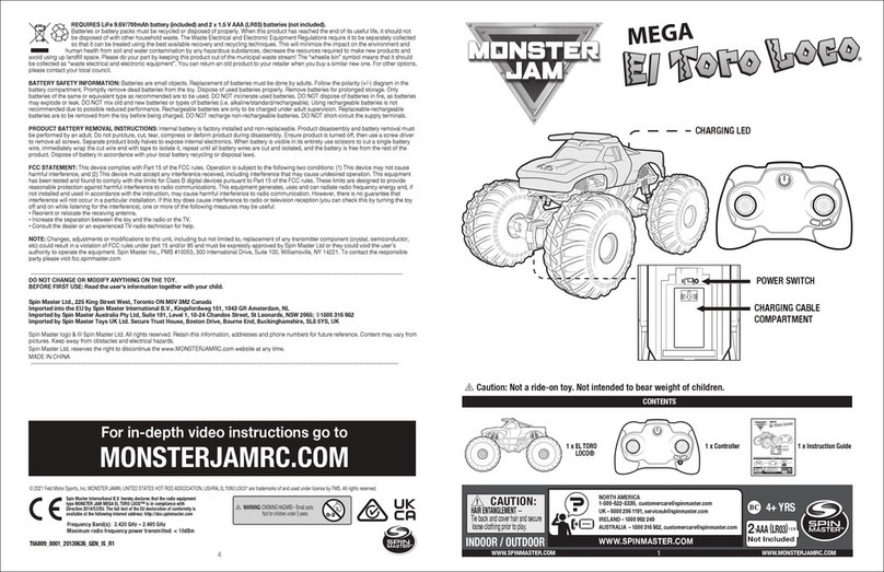 Spinmaster MONSTER JAM MEGA El Toro Loco User manual