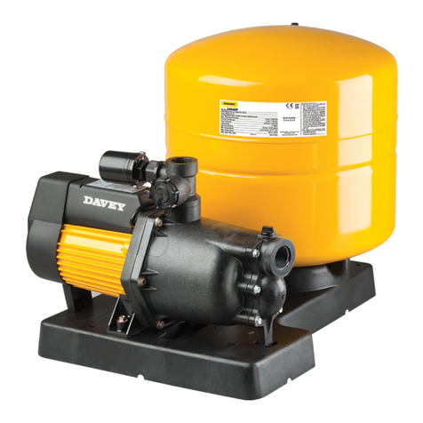 Davey Dynajet X50 Installation and operating instructions