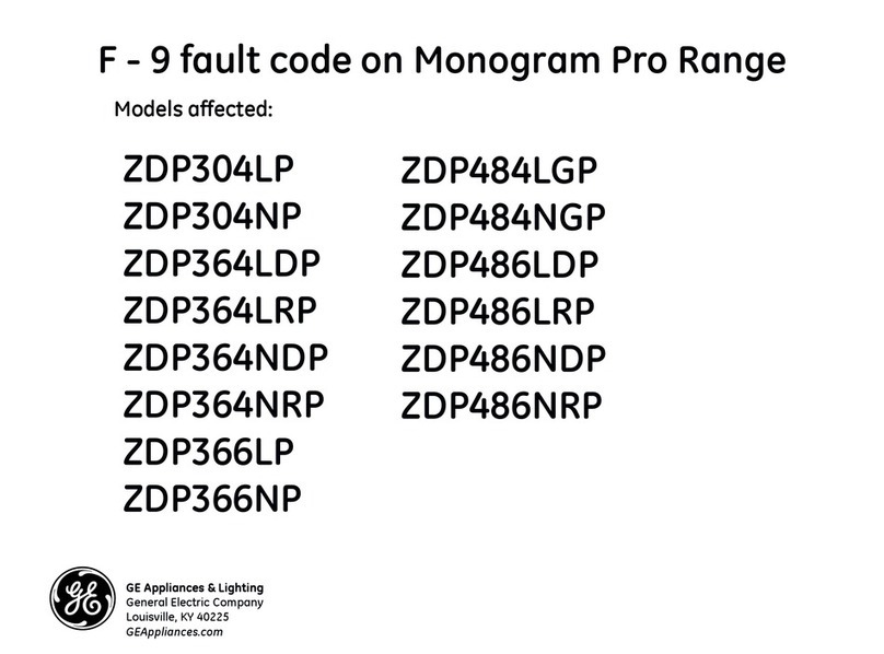 GE Monogram Pro ZDP304LP quick start guide