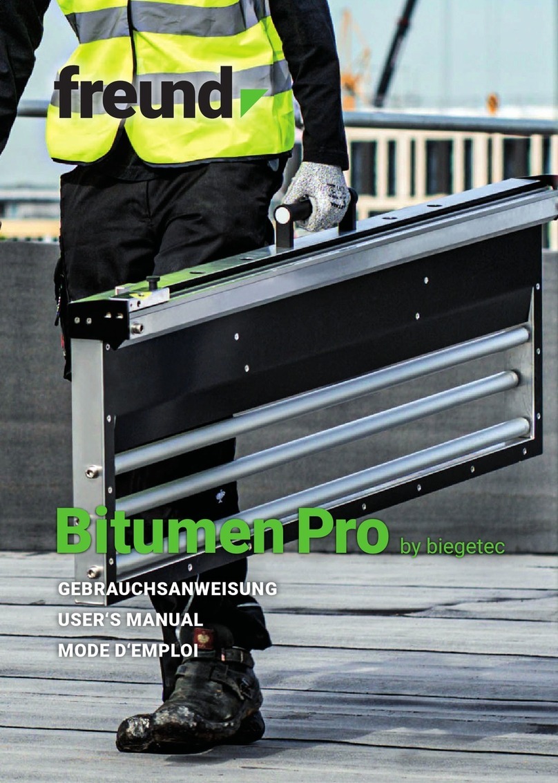 Freund biegetec Bitumen Pro user manual