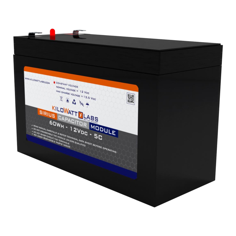 Kilowatt Labs Sirius Operating and maintenance manual