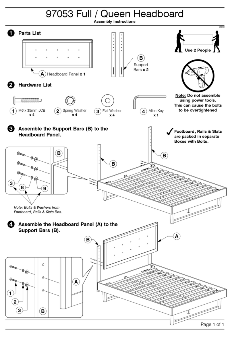 Baxton Studio Lene Full / Queen Headboard 97053 User manual