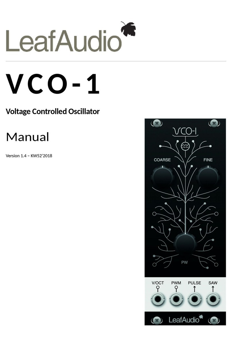 LeafAudio VCO-1 User manual
