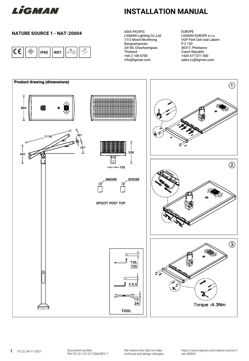 LIGMAN NATURE SOURCE 1 installation manual