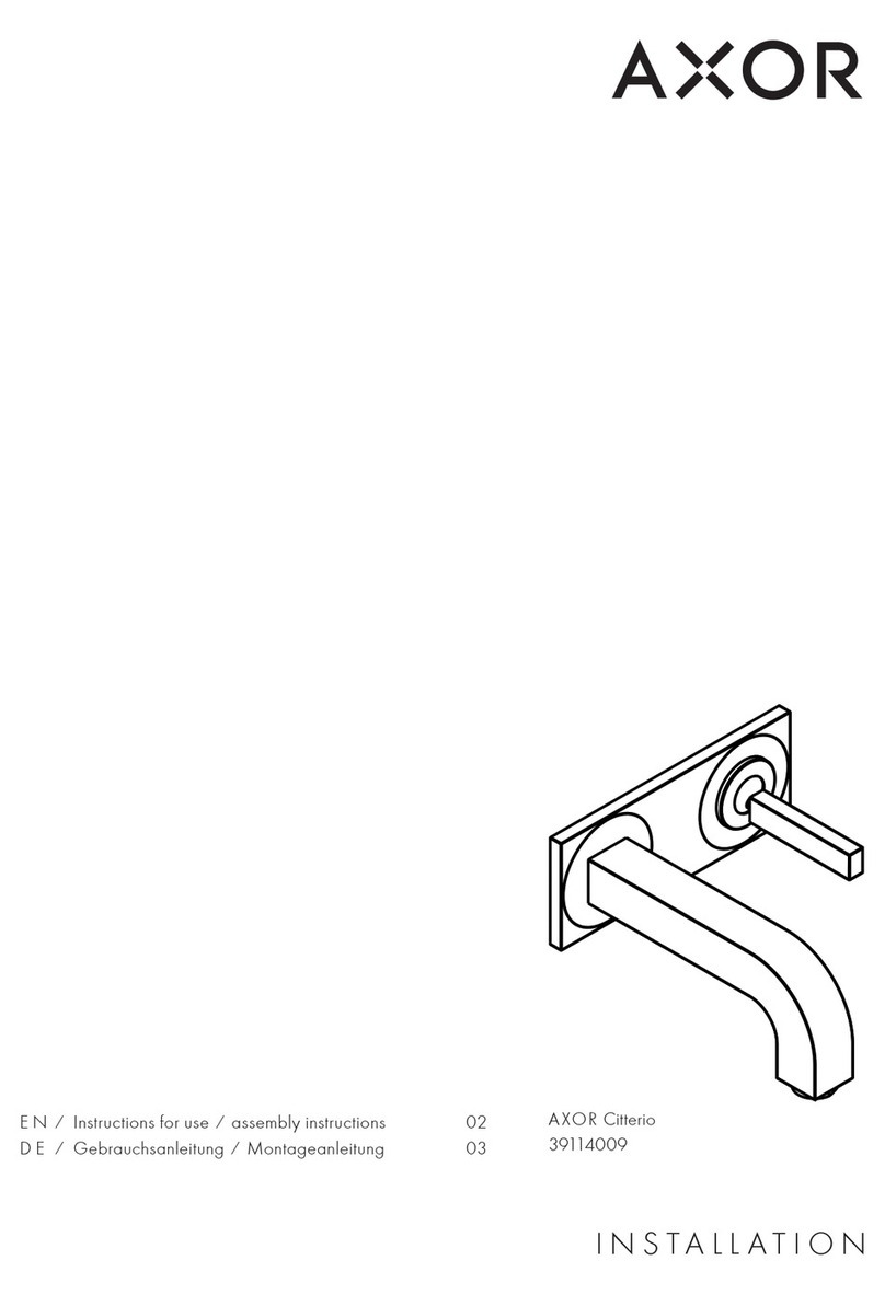 Axor Citterio 39114009 Manual
