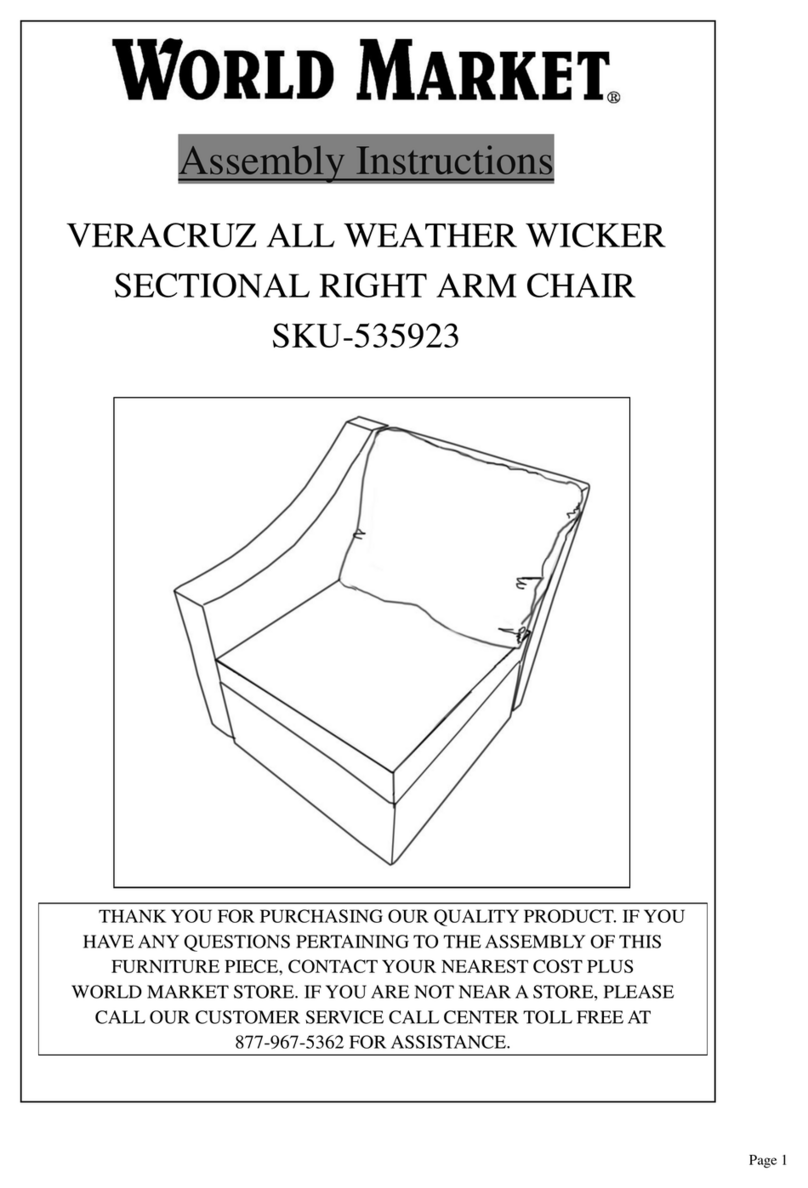 World Market Veracruz 53592 Assembly instructions