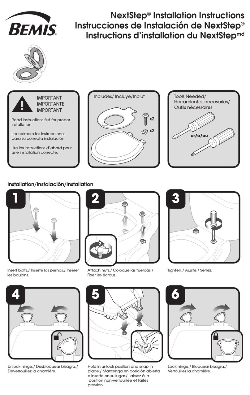 BEMIS NextStep installation instructions