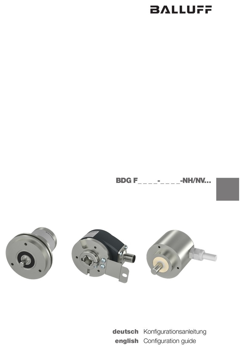 Balluff BDG F-NH Series User manual