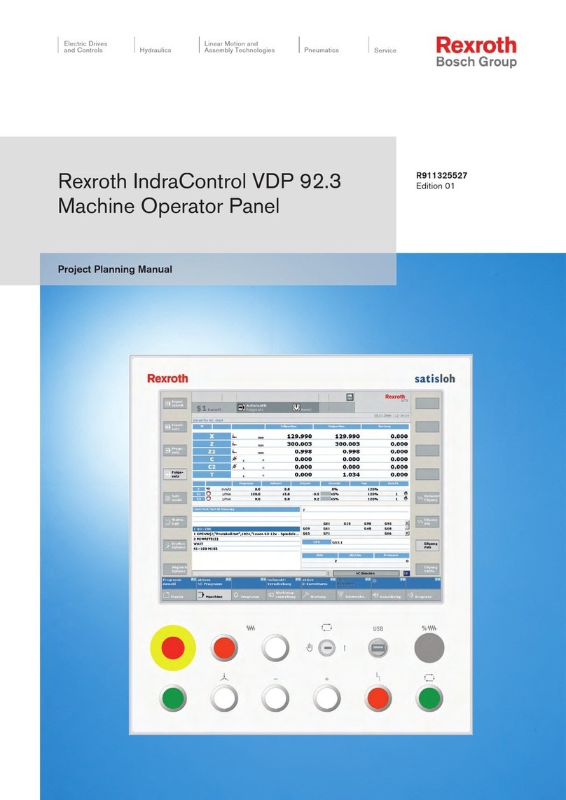 Bosch Rexroth IndraControl VDP 92.3 Technical manual