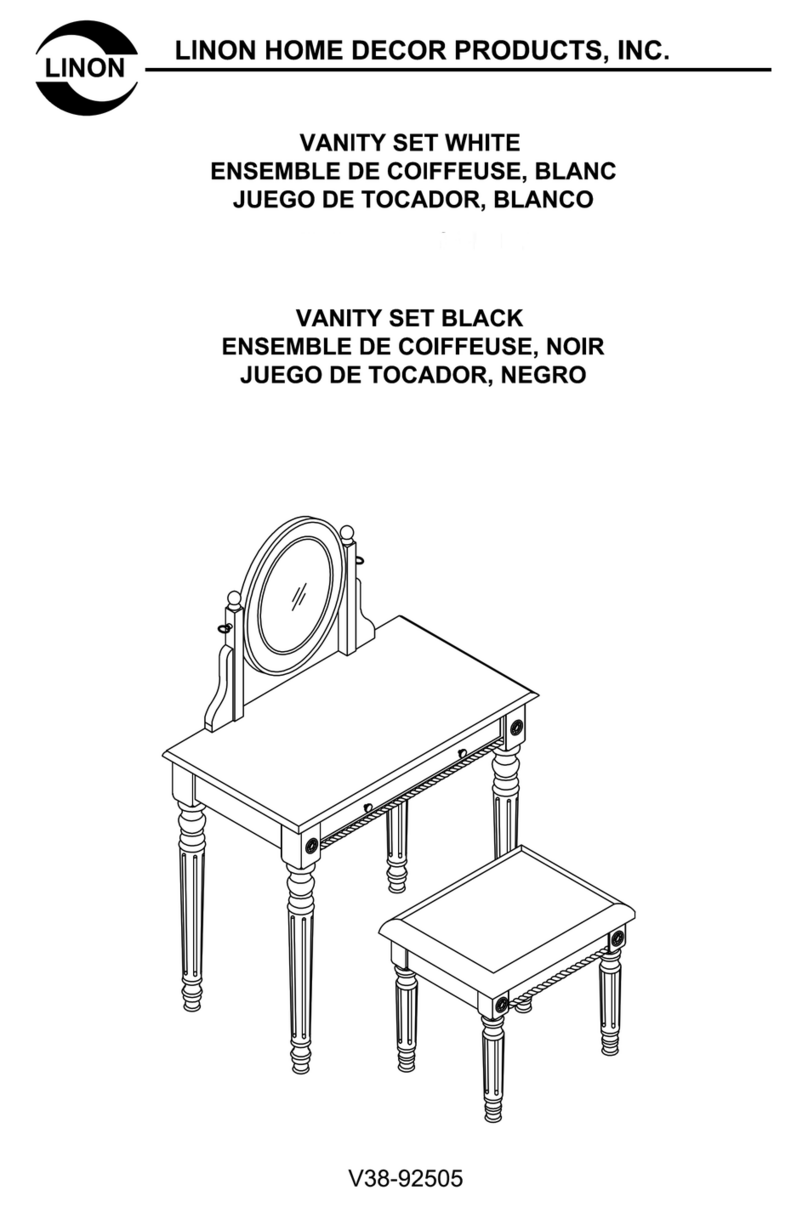 Linon V38-92505 User manual Linon V38-92505 User manual
