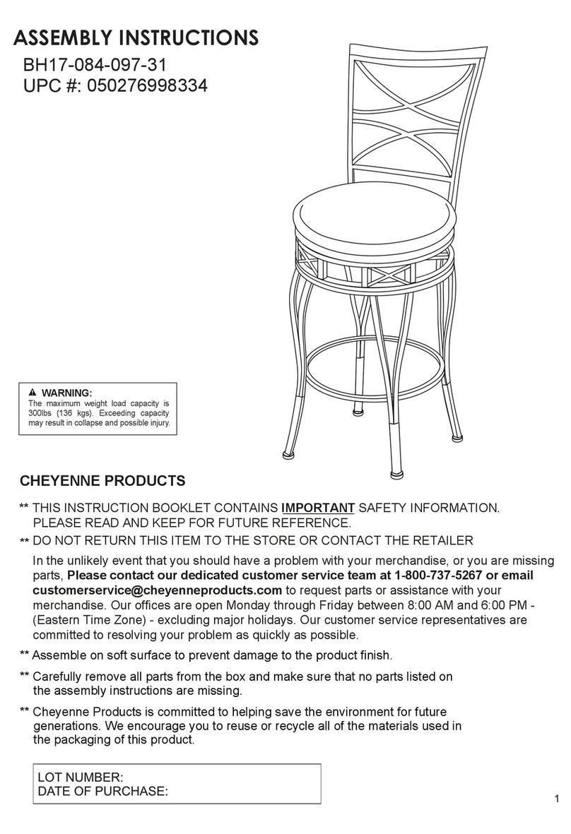 Cheyenne BH17-084-097-31 Assembly instructions