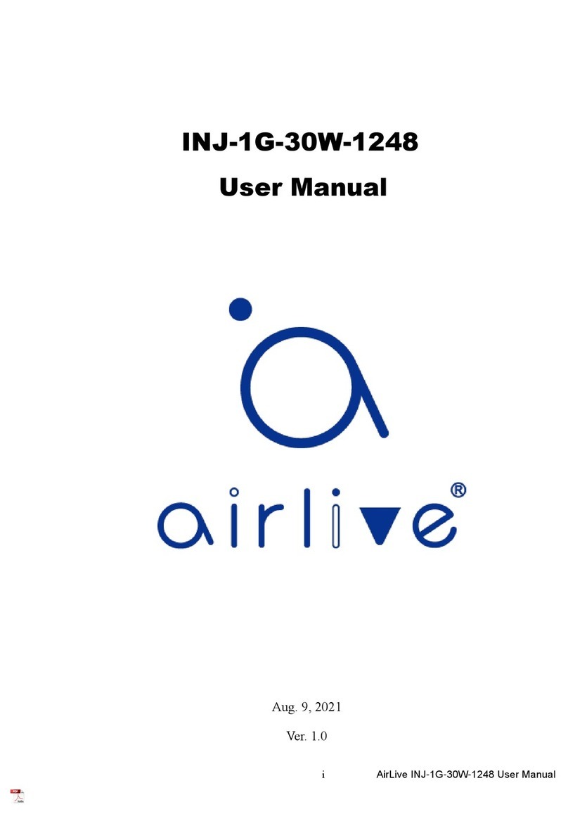 AirLive INJ-1G-30W-1248 User manual