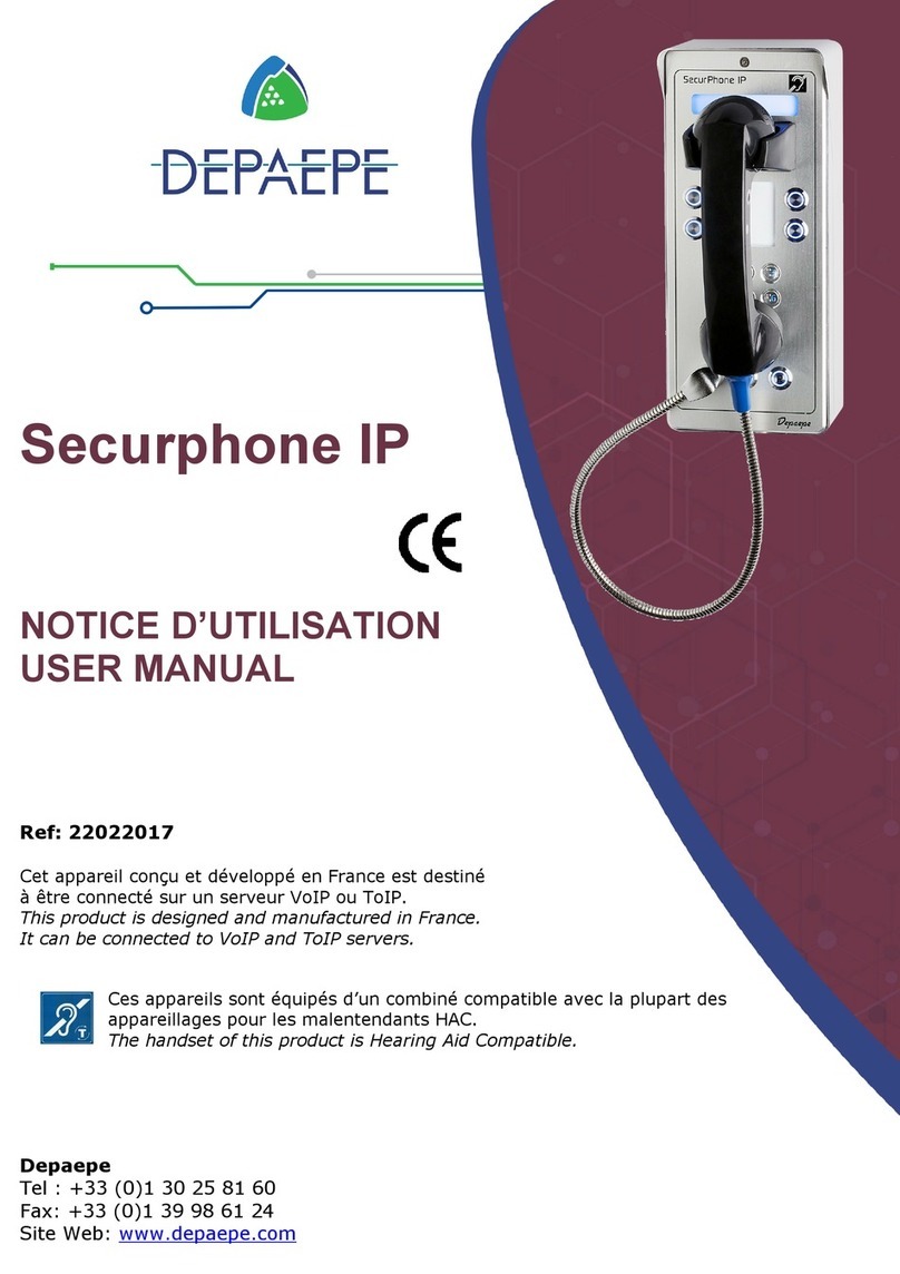 Depaepe Telecom Securphone IP user manual